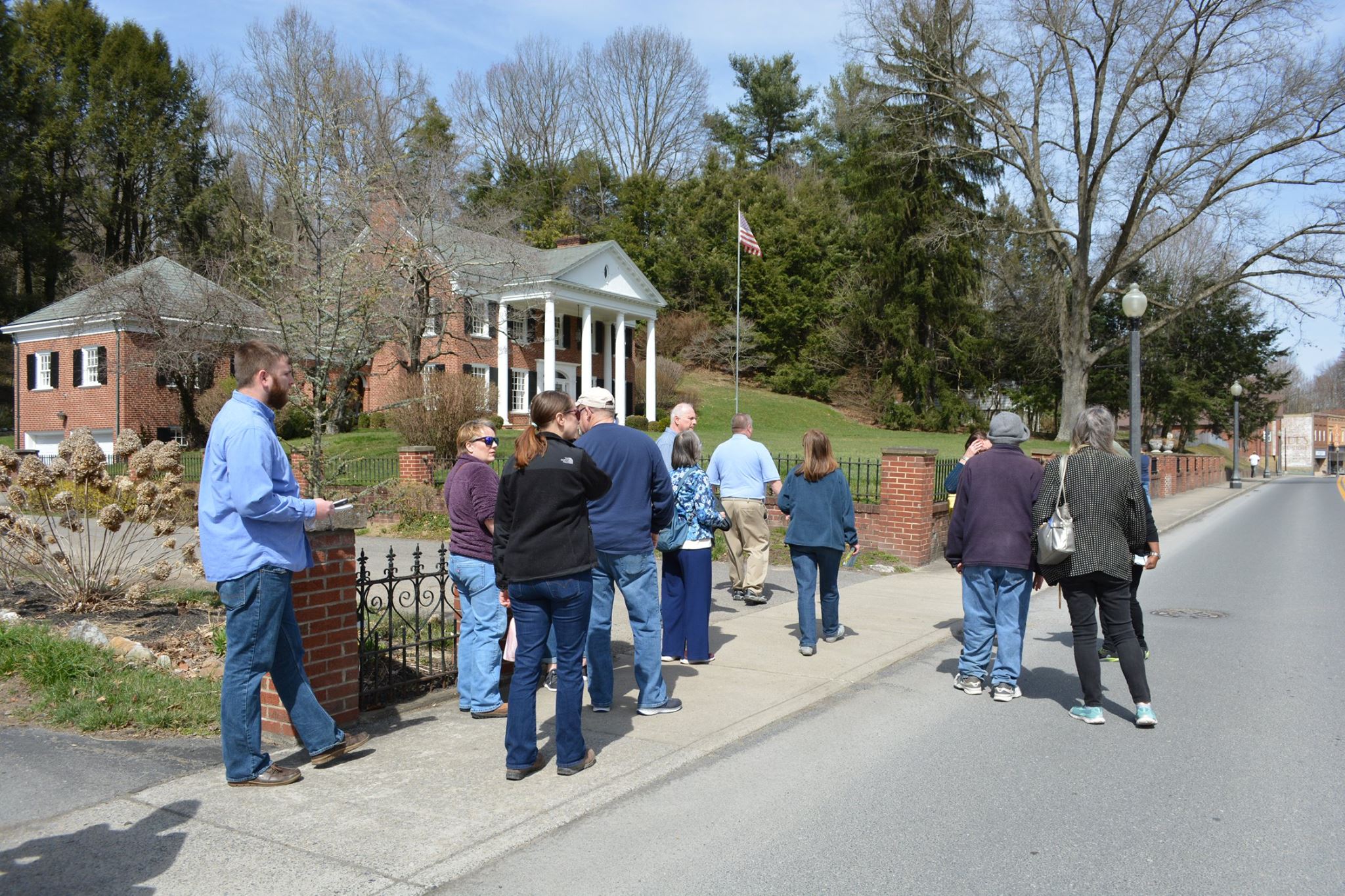 Mount Hope Historic Walking Trail Route with community members